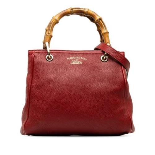 Pre-owned Leather gucci-bags Gucci Vintage , Red , Dames