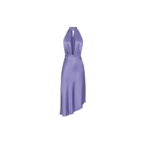 Elegante Zwarte Jurk Elisabetta Franchi , Purple , Dames