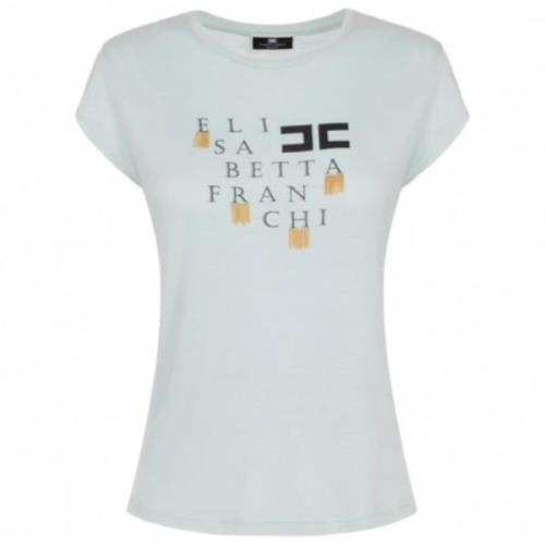T-Shirts Elisabetta Franchi , Blue , Dames