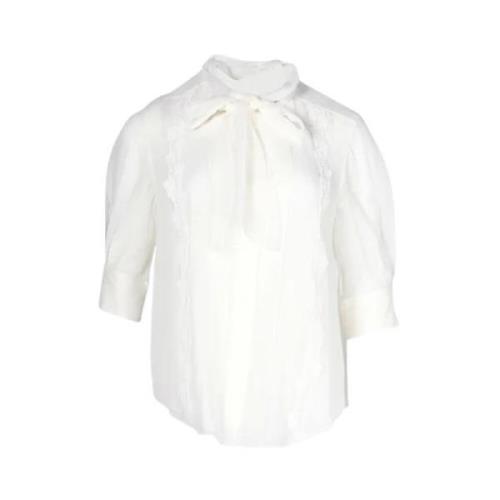 Pre-owned Silk tops Chloé Pre-owned , White , Dames