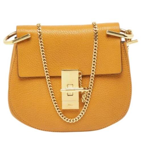 Pre-owned Leather shoulder-bags Chloé Pre-owned , Yellow , Dames