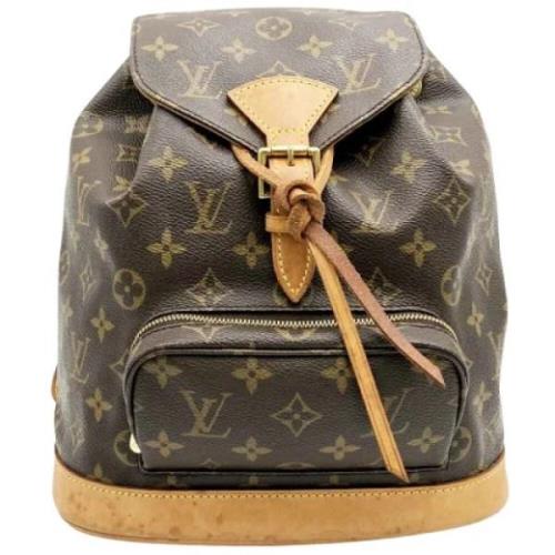 Pre-owned Canvas backpacks Louis Vuitton Vintage , Brown , Dames