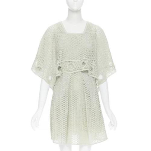 Pre-owned Cotton dresses Chloé Pre-owned , Green , Dames