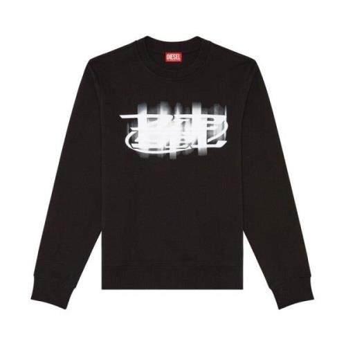 Sweatshirts Diesel , Black , Heren