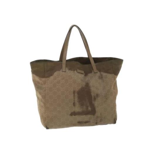 Pre-owned Canvas gucci-bags Gucci Vintage , Brown , Dames