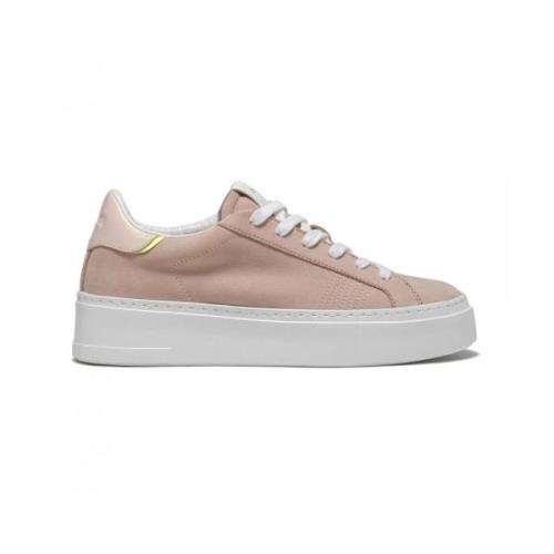 Klassieke Witte Sneakers Crime London , Pink , Dames