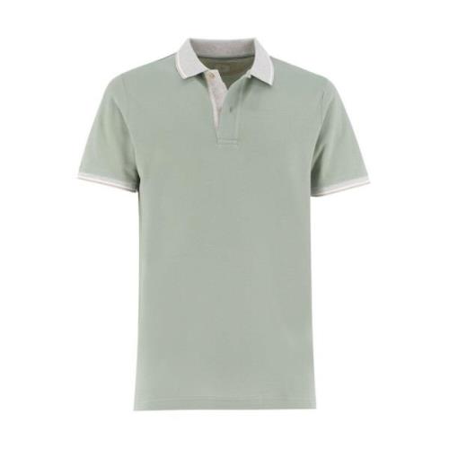 Polo Shirts Eleventy , Green , Heren