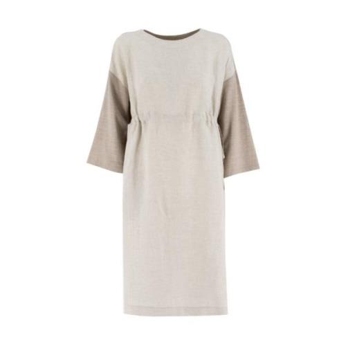 Midi Dresses Le Tricot Perugia , Beige , Dames