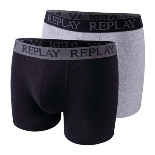 Comfort Fit Trunks 2-Pack Replay , Multicolor , Heren