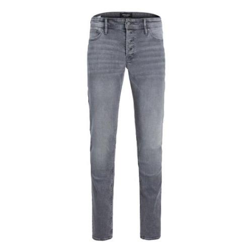 Comfortabele Slim Fit 5-Pocket Jeans Jack & Jones , Gray , Heren