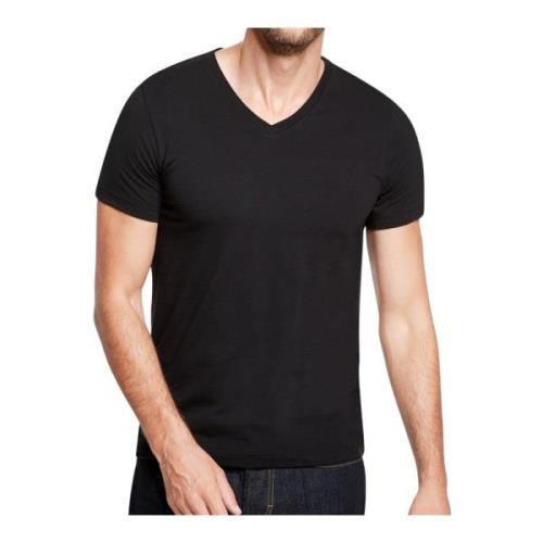 Basic V-Hals T-Shirt 2-Pack Strellson , Black , Heren