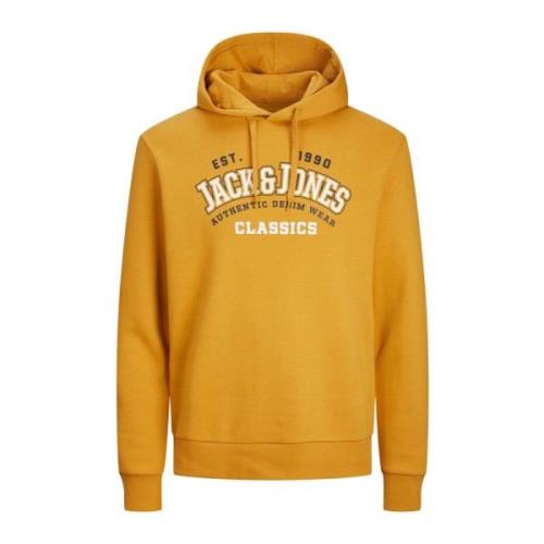 Logo2 Hoodie Sweatshirt Jack & Jones , Yellow , Heren