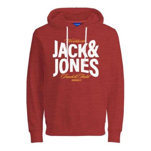 Comfortabele hoodie met verstelbare capuchon Jack & Jones , Red , Here...