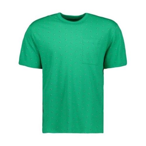 Gestippeld T-shirt met borstzakje Tom Tailor , Green , Heren