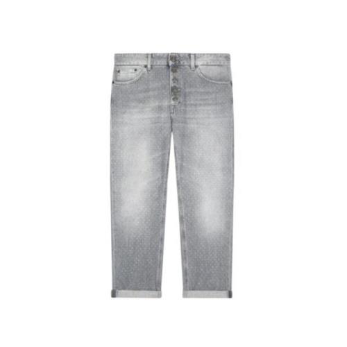 Cropped Jeans Dondup , Gray , Dames