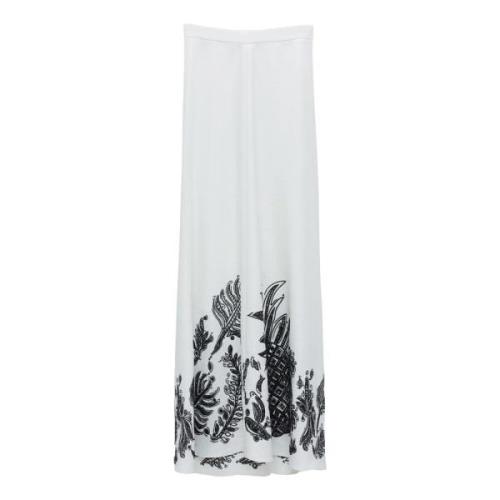 Exquise Luxe Midi Rok Dorothee Schumacher , White , Dames