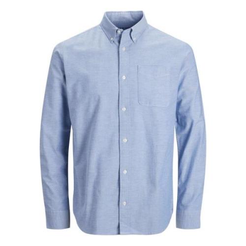 Slimfit Oxford Overhemd met Button-Down Kraag Jack & Jones , Blue , He...
