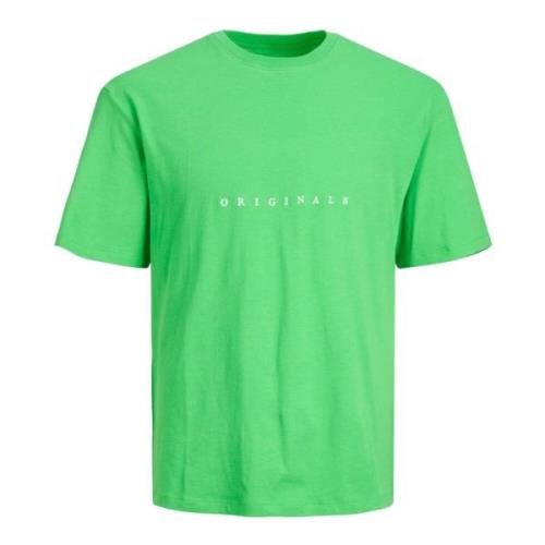 Copenhagen Korte Mouw Geborduurd T-Shirt Jack & Jones , Green , Heren