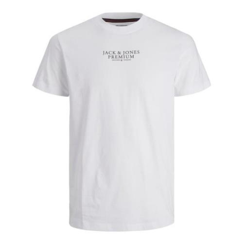 Archie Korte Mouw Ronde Hals T-shirt met Verhoogd Label Print Jack & J...
