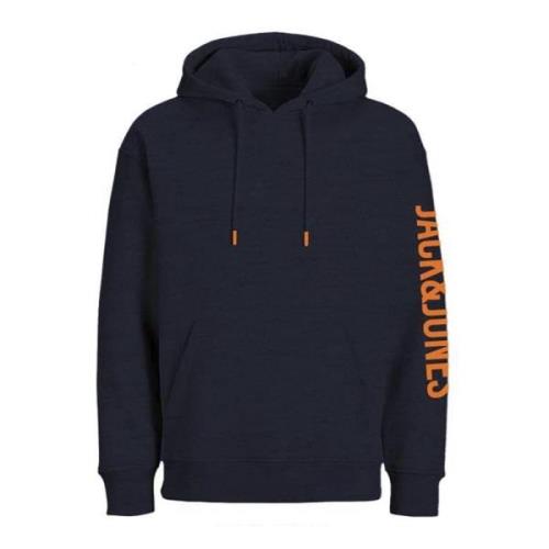 Gezellige Runner Hoodie Sweatshirt Jack & Jones , Blue , Heren