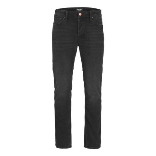Klassieke Tapered Jeans met 5-Pocket Stijl Jack & Jones , Black , Here...