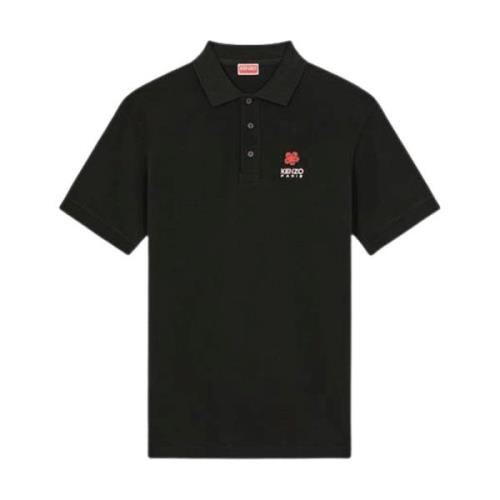 Bloemen Crest Polo Kenzo , Black , Heren