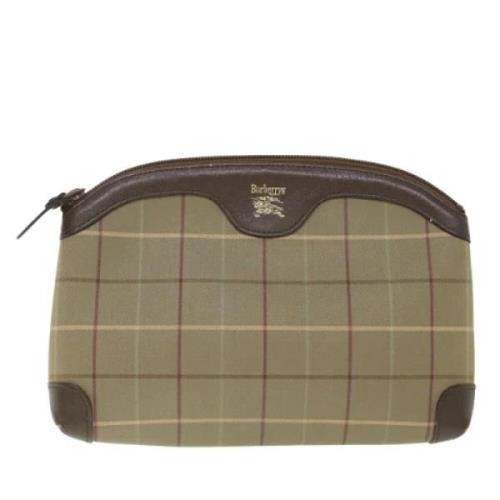 Pre-owned Fabric clutches Burberry Vintage , Green , Dames