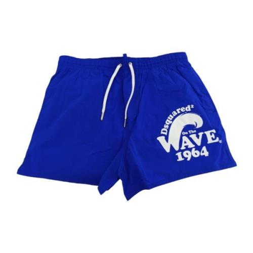 Surfer Gang Rave Boxer Shorts Dsquared2 , Blue , Heren