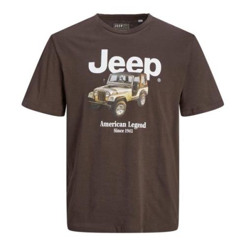 Avontuur Jeep Logo Shirt Jack & Jones , Brown , Heren