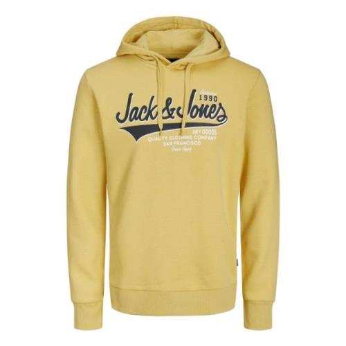 Logo Hoodie Sweatshirt Jack & Jones , Yellow , Heren