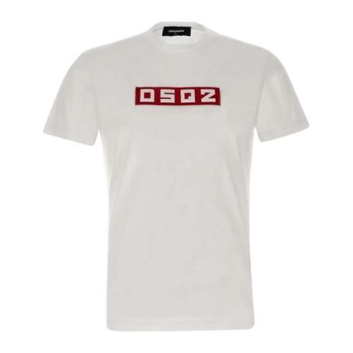 Witte T-shirts en Polos Dsquared2 , White , Heren