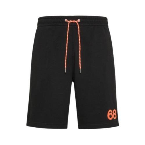 Zwarte Bermuda Shorts Sun68 , Black , Heren