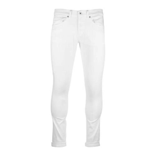 George Skinny Fit Lage Taille Jeans Dondup , White , Heren