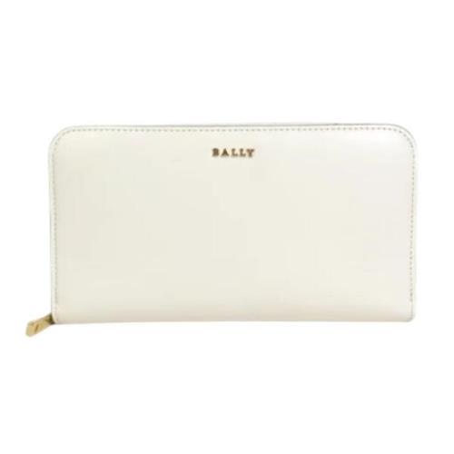 Pre-owned Leather wallets Bally Pre-owned , White , Dames