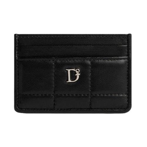 Gewatteerde Stud Kaarthouder Dsquared2 , Black , Dames