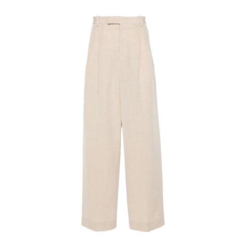 Wide Trousers Jacquemus , Beige , Heren