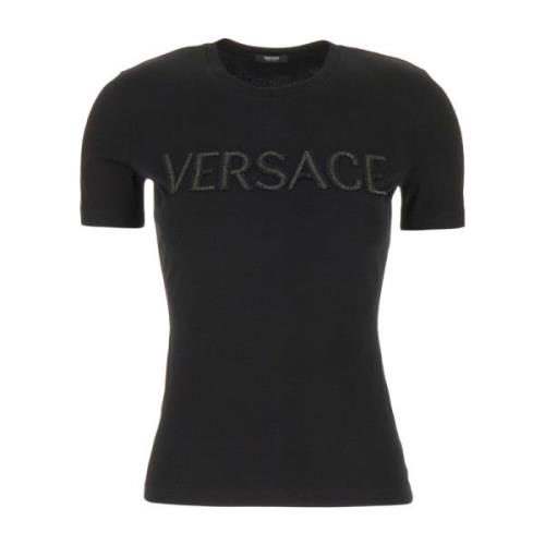Klassieke T-Shirt Versace , Black , Dames