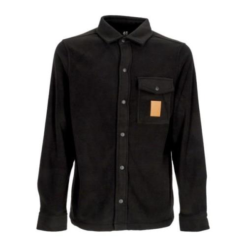 Woodsman Fleece Shirt Langemouw Zwart Etnies , Black , Heren