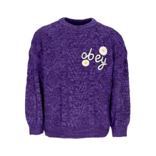 Flora Passion Flower Sweater Obey , Purple , Dames