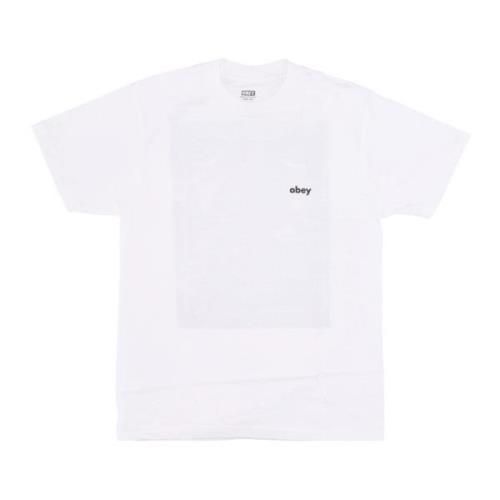 NYC Smog Classic Tee Wit Streetwear Obey , White , Heren