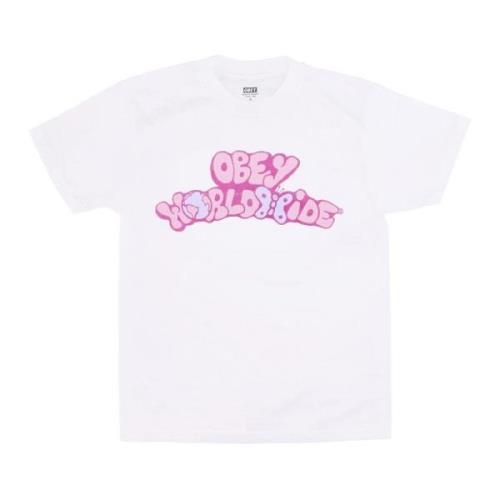 Global Butterfly Classic Tee Wit Obey , White , Heren