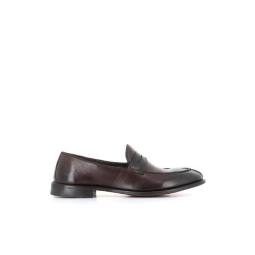 Donkerbruine leren loafers Alberto Fasciani , Brown , Heren