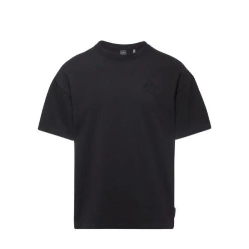 Zwarte Henri T-shirt Moose Knuckles , Black , Heren