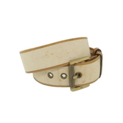 Pre-owned Canvas belts Gucci Vintage , Beige , Dames