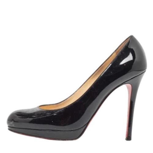 Pre-owned Leather heels Christian Louboutin Pre-owned , Black , Dames