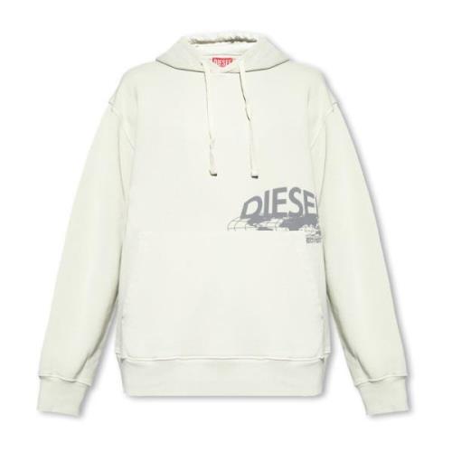 S-Macs-Hood hoodie Diesel , Green , Heren