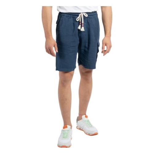 Blauwe Shorts van MC2 Saint Barth MC2 Saint Barth , Blue , Heren