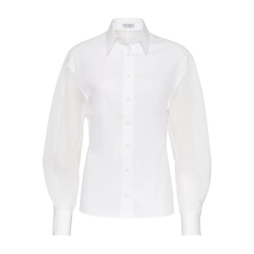 Witte Overhemden Brunello Cucinelli , White , Dames