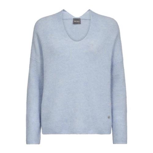 V-neck Knitwear MOS Mosh , Blue , Dames