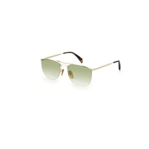 Zonnebril met Gouden Frame voor Mannen Eyewear by David Beckham , Yell...